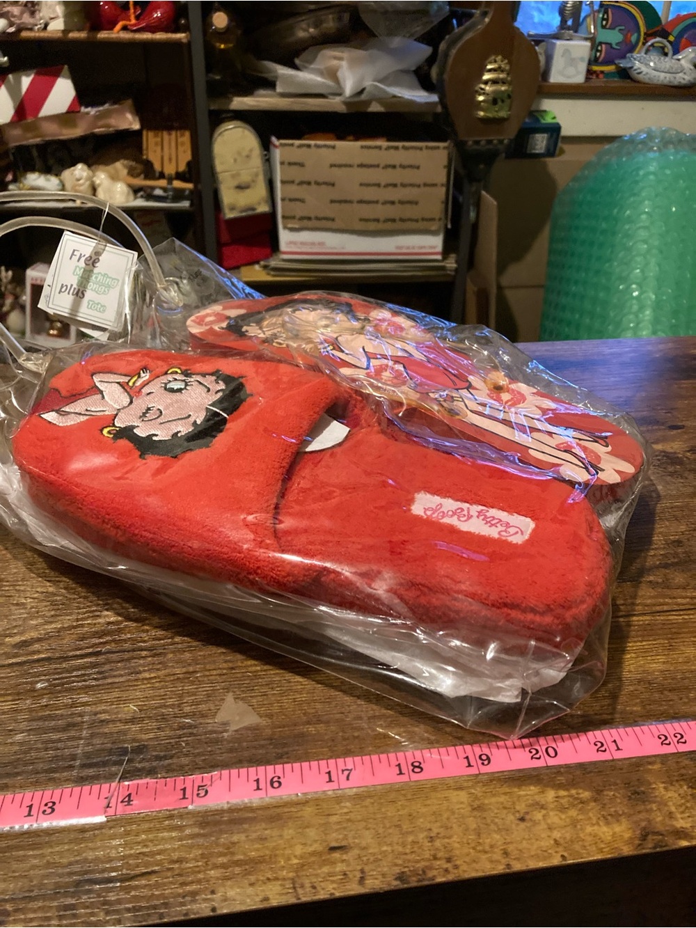 Betty Boop matching slippers & thongs